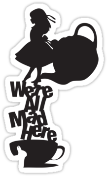 Explore These Ideas And More - Alice In Wonderland Silhouette Clipart (375x360), Png Download