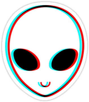 There Is An Optical Illusion About Every Person We - Trippy Alien (375x360), Png Download