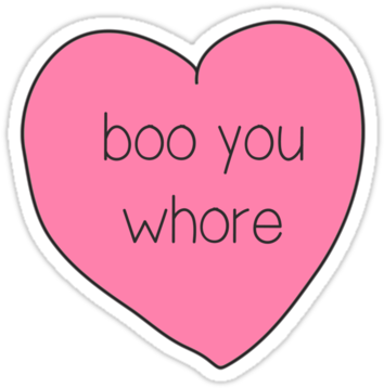 Resultado De Imagen Para Mean Girls Stickers Tumblr - Cute But Psycho Heart (375x360), Png Download