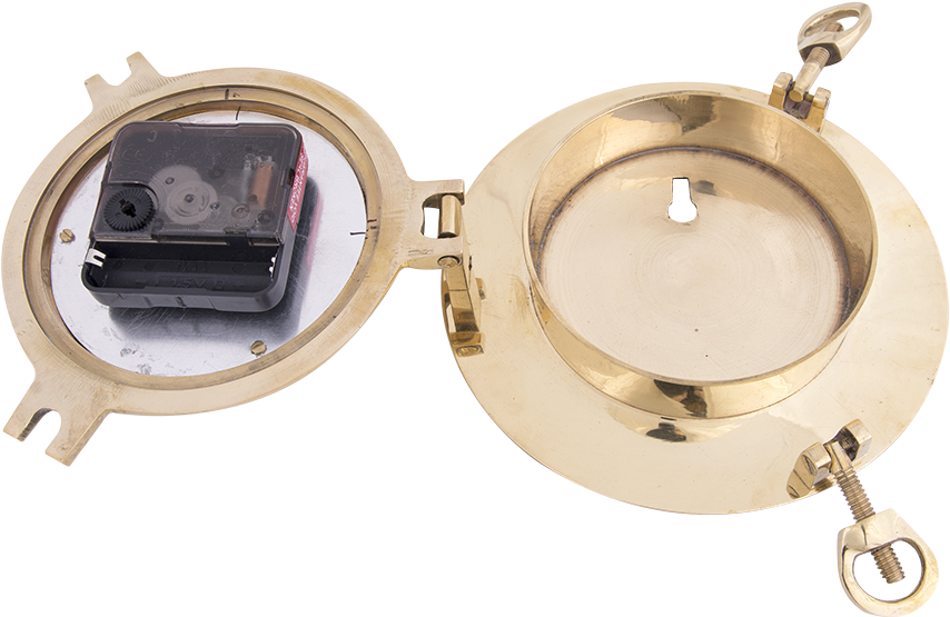 Porthole Clock - Batela Nautical Brass Porthole Clock (900x600), Png Download