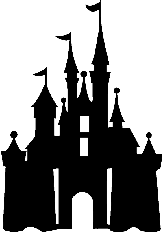 Disney Castle Silhouette Png (800x800), Png Download