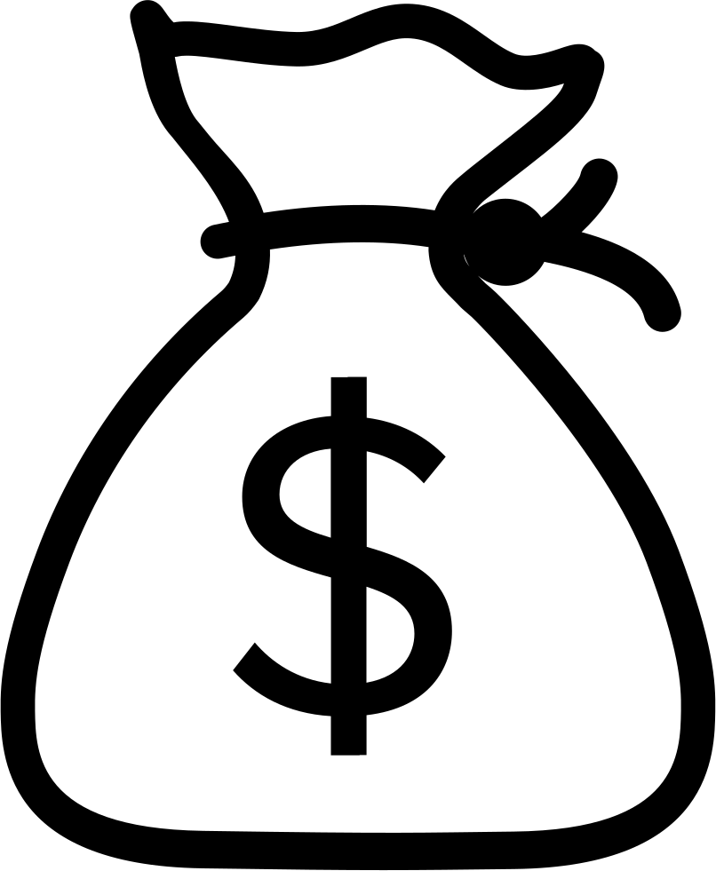 Money Bags Png For Kids - Simple Drawing Of A Money (806x981), Png Download