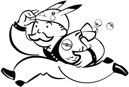 Banner Transparent Library Frostytwat S Deviantart - Monopoly Man With Money (525x350), Png Download