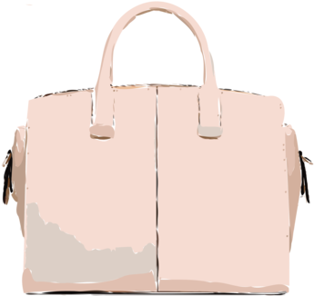 Tote Bag Handbag Leather Computer Icons - Handbag (393x340), Png Download