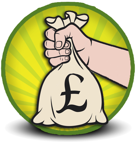 Get Paid Cash Instantly - Hand Holding Money Clipart (450x470), Png Download