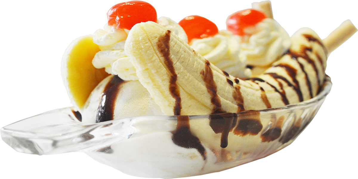 Banana Split - Soy Ice Cream (1200x600), Png Download
