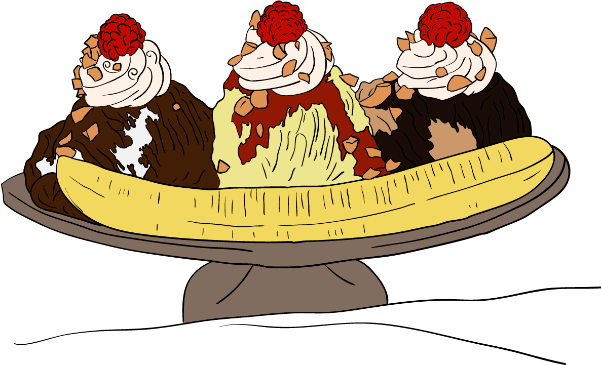 Luego - Banana Split Dibujos Animados (1200x1200), Png Download