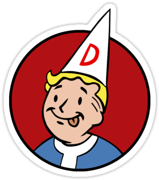 Dunce Vault Boy By Kirstmcarthur Fallout Game, Comic - Vault Boy Dunce (375x360), Png Download