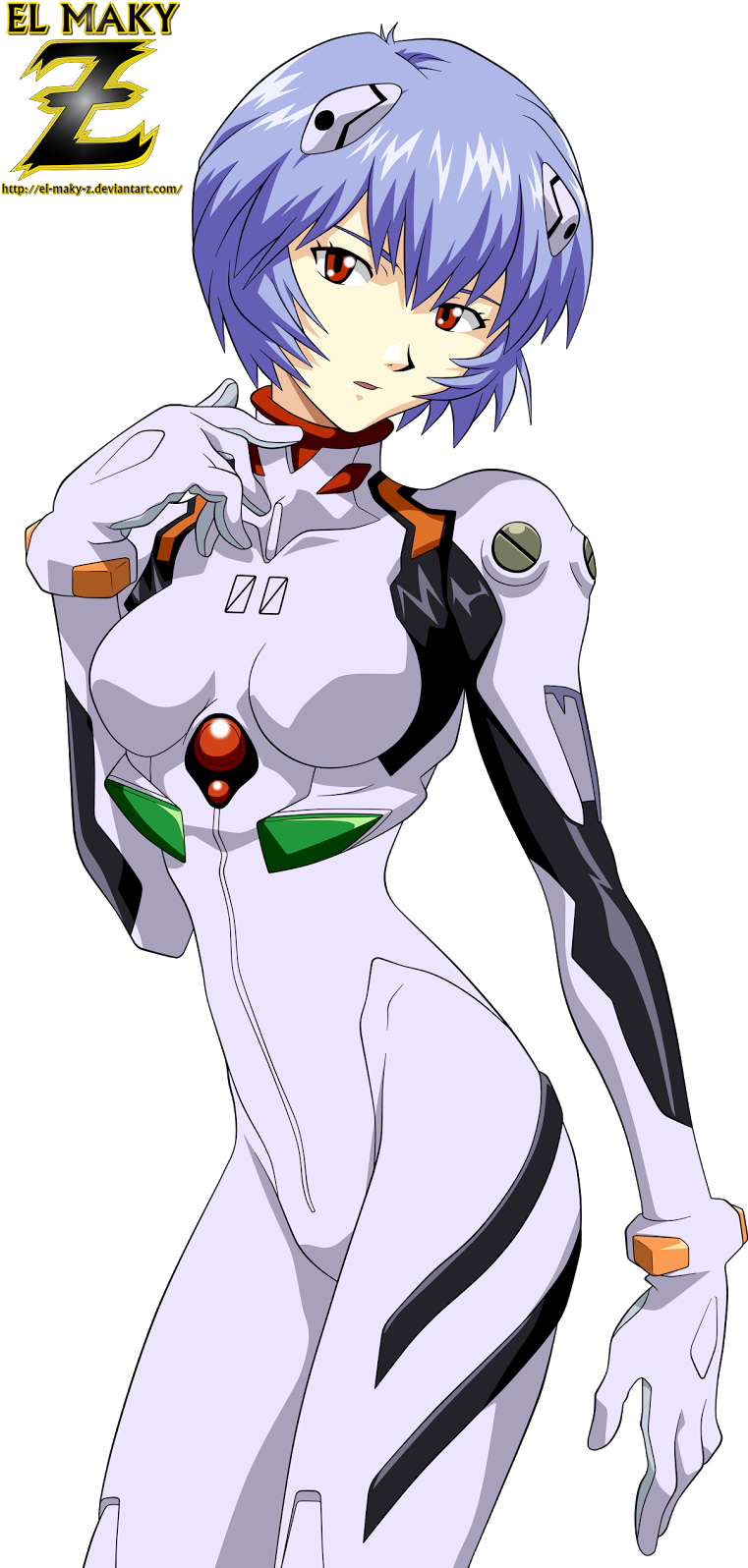 Lineart Rei Ayanami - Anime Render Rei Ayanami (781x1600), Png Download