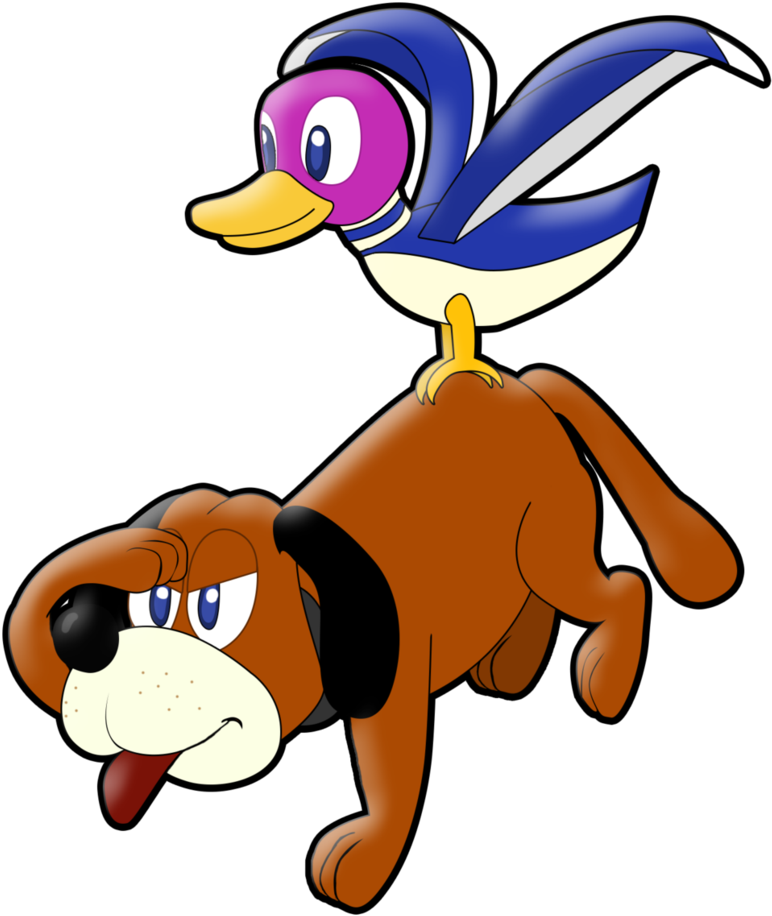 Custom Ssb Duck Hunt By Lisnovski-d7zc13u - Duck Hunt Duo Png (825x969), Png Download