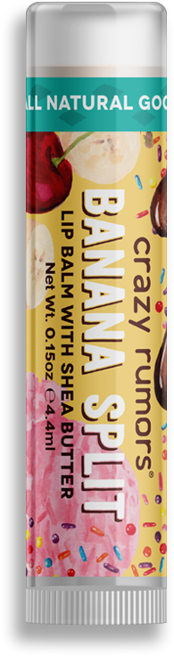 Banana Split - Lip Balm (800x800), Png Download