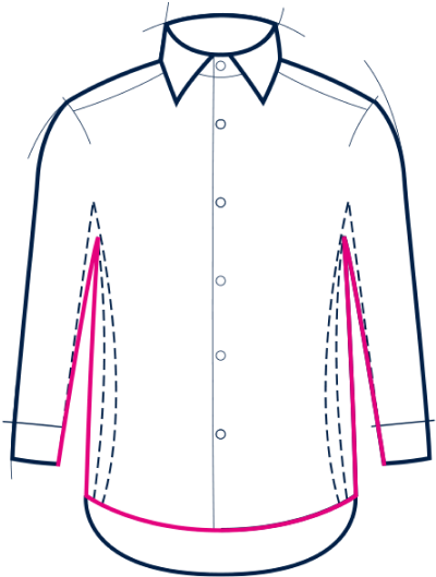 Classic Fit Shirt - Extra Slim Fit Charles Tyrwhitt Vs Slim Fit (400x540), Png Download