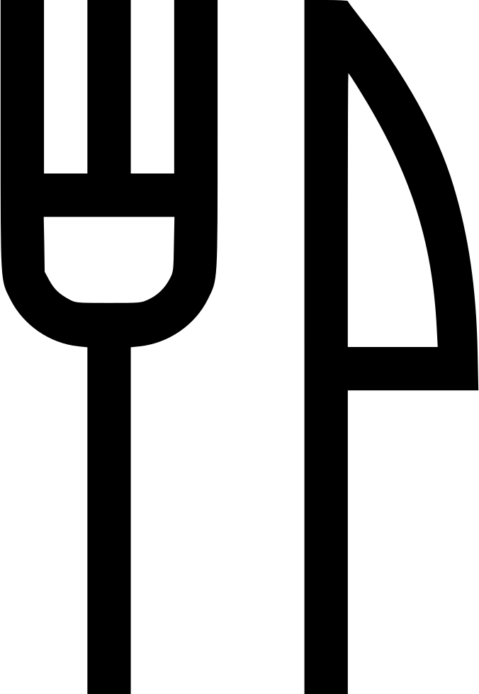 Kitchen Fork Knife - Icon (676x980), Png Download