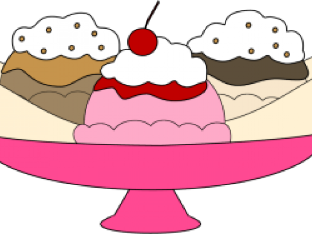 Banana Split Clipart Birthday - Clip Art Banana Split Cartoon (640x480), Png Download