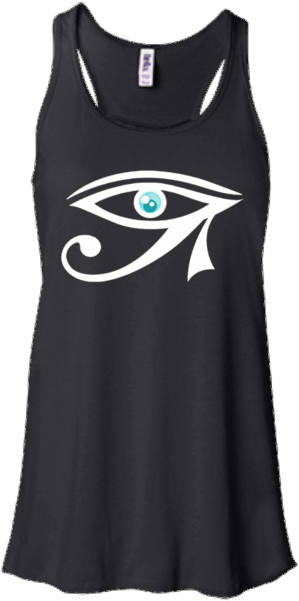 Egyptian Eye Of Horus T Shirt Eye Of Ra - Honeymoon Vibes Flowy Racerback Tank, Champagne Vibes, (600x600), Png Download