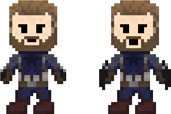 Captain America - Infinity War - Pixel Art Infinity War (660x470), Png Download