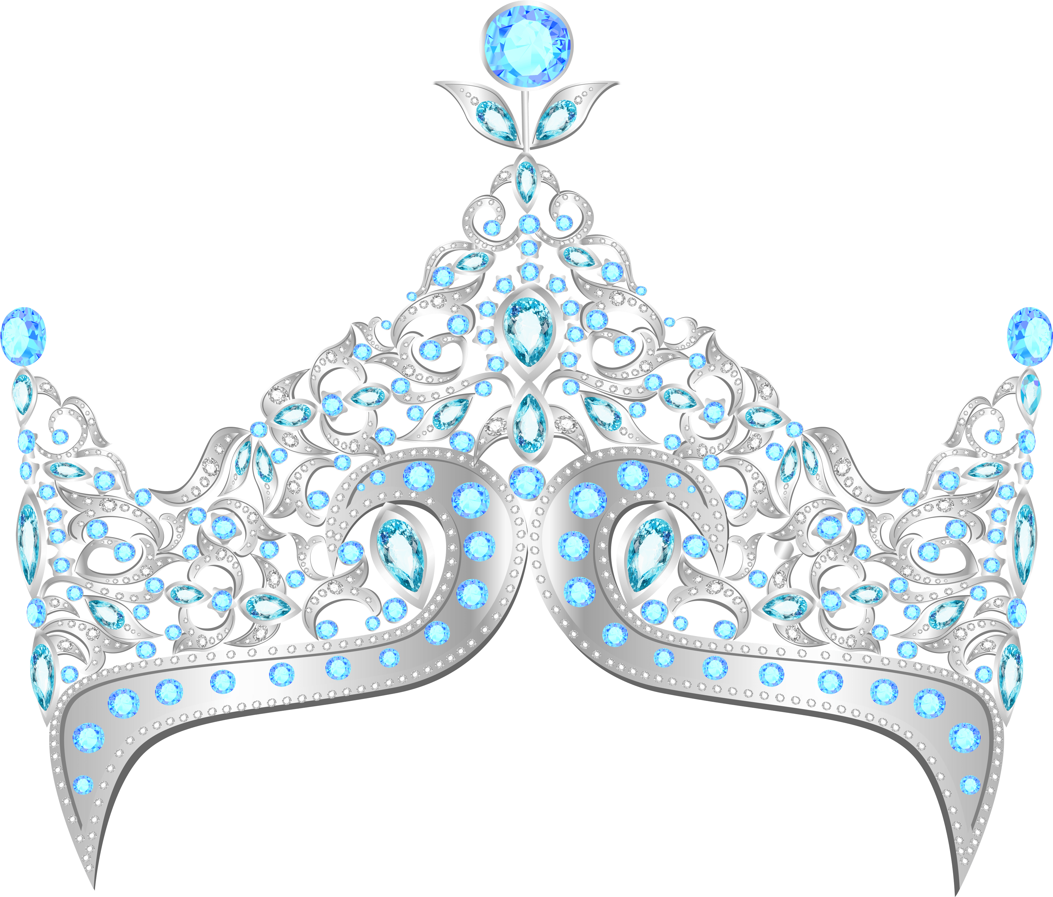 Crown Clip Art - Blue Crown Diamond Png (1000x958), Png Download