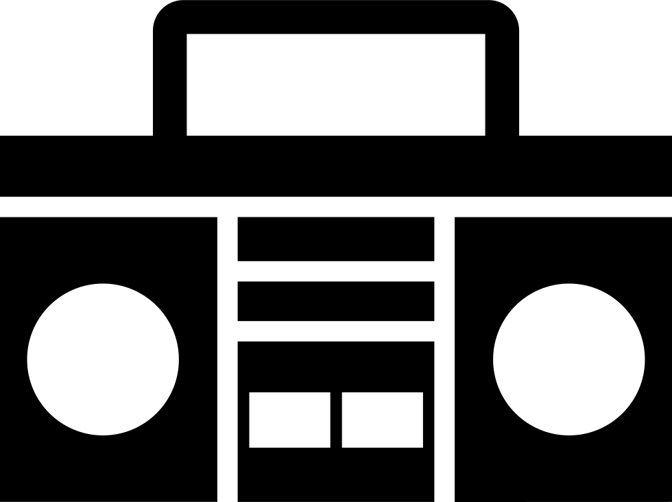 Png File Svg - Boom Box Vector Png (980x732), Png Download