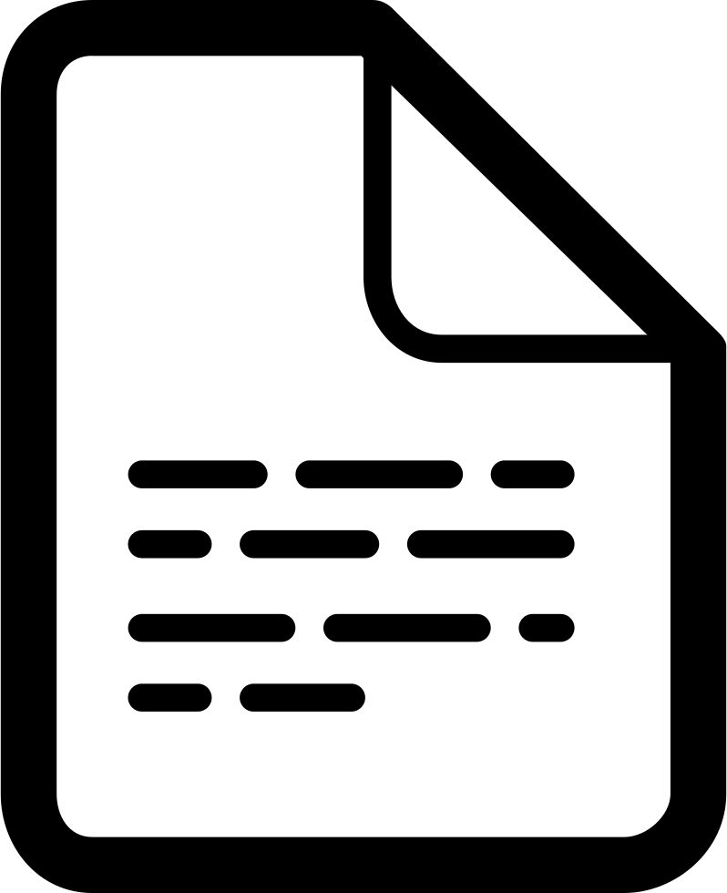 File Paper Sheet Outline Comments - Icon (798x980), Png Download
