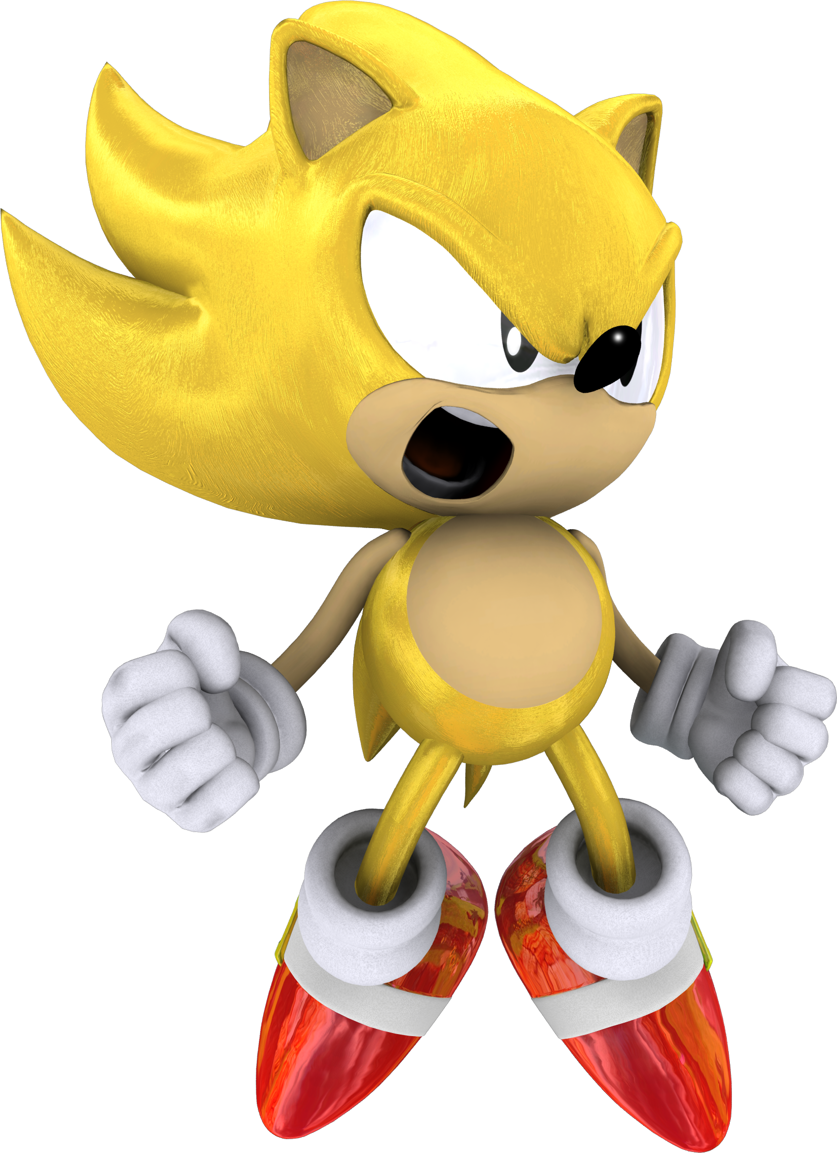 Super Sonic Hedgehog - Sonic The Hedgehog Super Official (1633x2249), Png Download