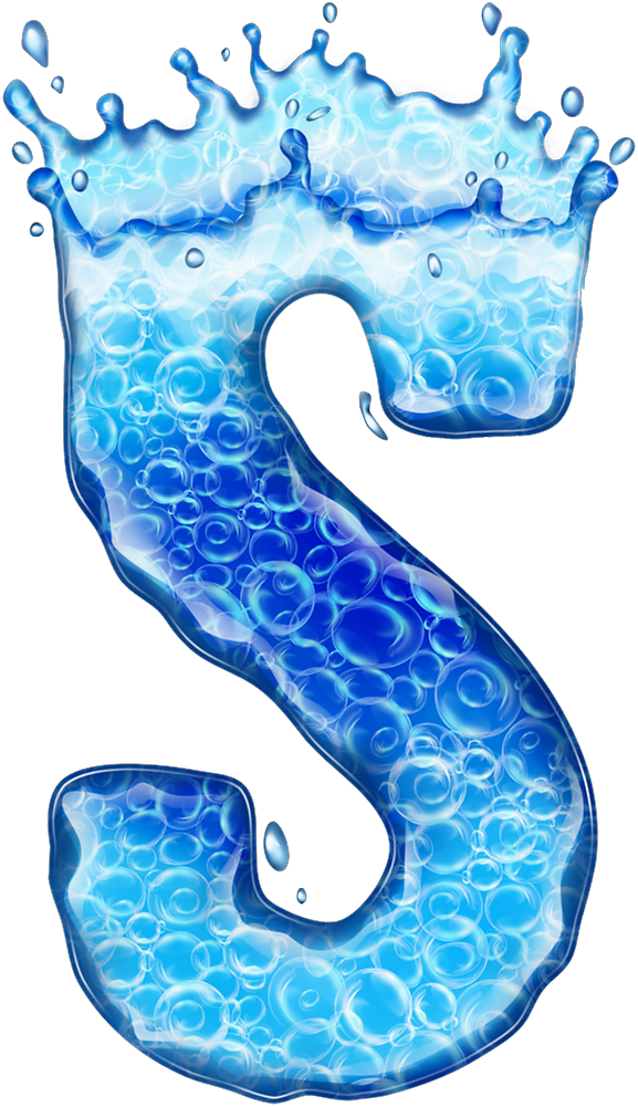 Фото, Автор Bzikolya На Яндекс - Letter S Water Png (577x1001), Png Download