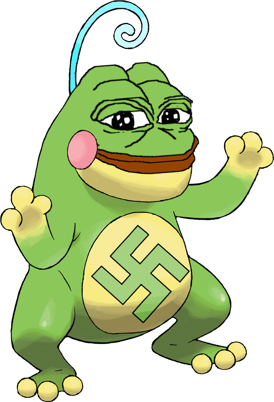 Frog Green Toad Vertebrate Frog Cartoon Amphibian Ranidae - Pepe The Frog (1280x1280), Png Download