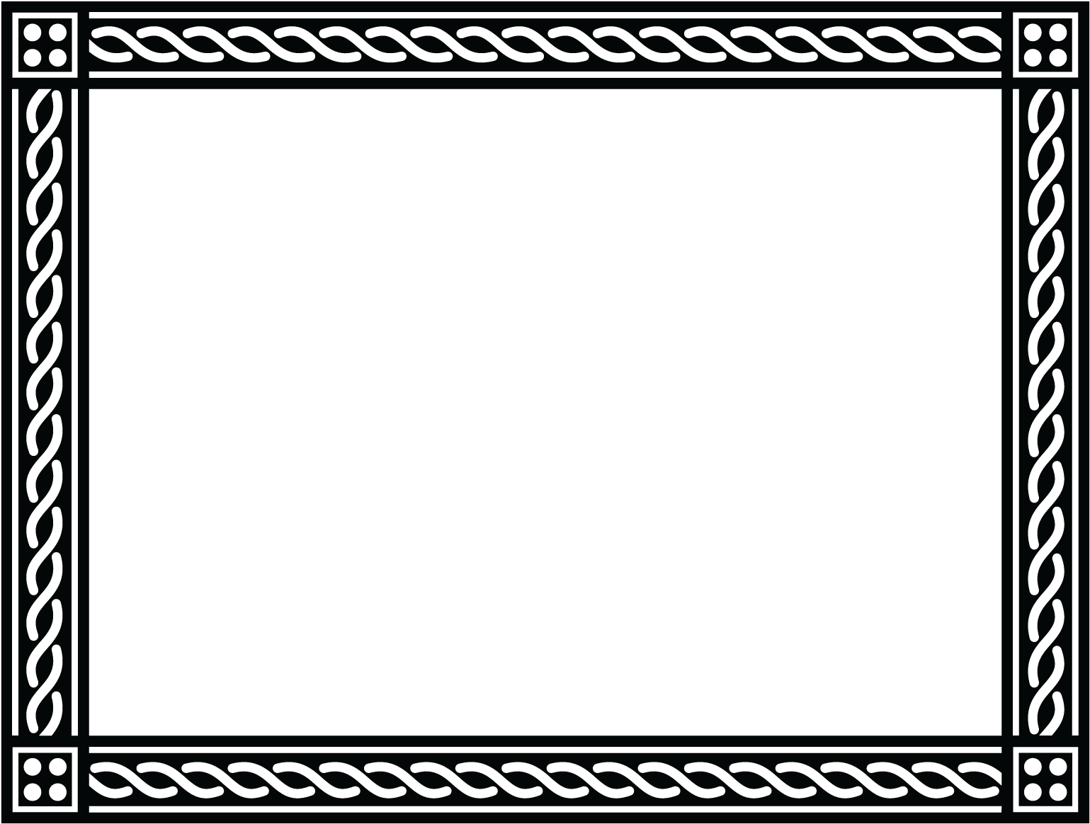 Download Black Border Frame Png Free Download Free Certificate Border