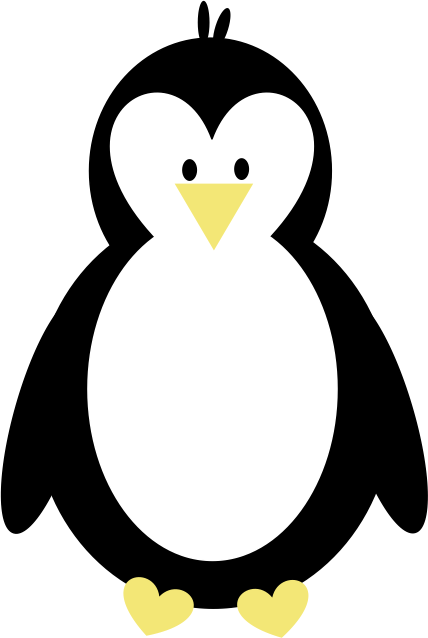 Penguin Clipart Transparent Background - Penguin Clip Art Transparent (428x638), Png Download