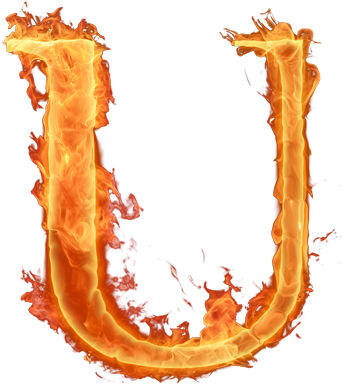 Alfabeto Hecho Con Fuego - Alphabet (355x415), Png Download