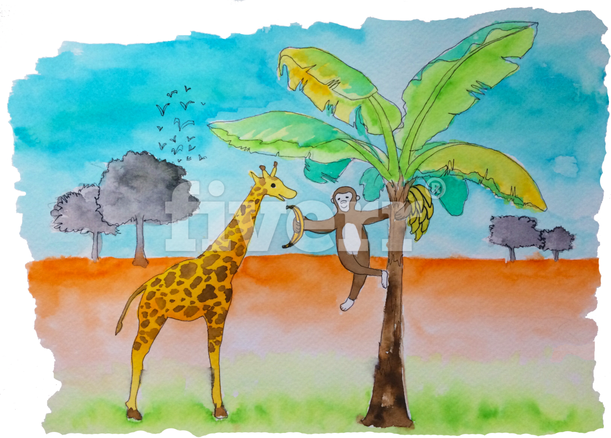 Giraffe (1200x860), Png Download