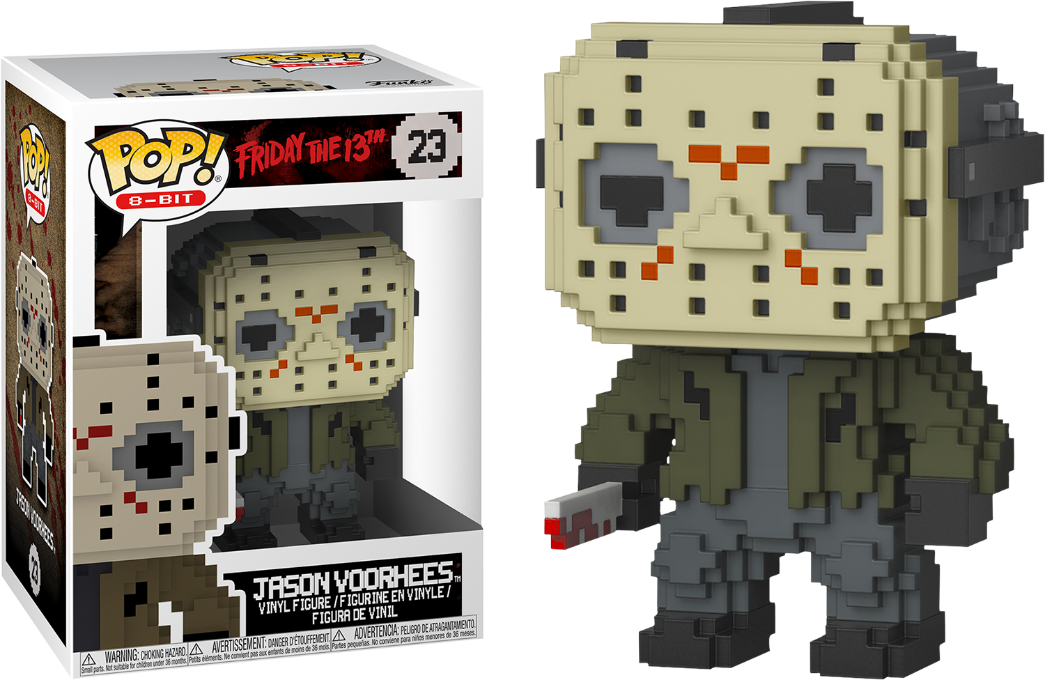 Friday - Funko 8 Bit Jason (1500x976), Png Download