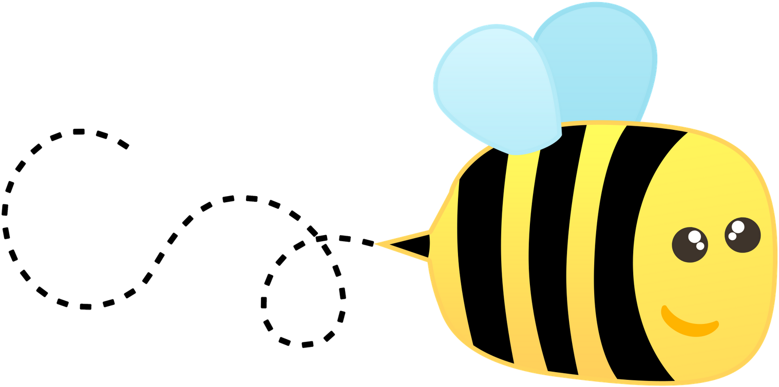 Bees Clipart Clear Background - Bee Buzzing Clipart (1024x627), Png Download
