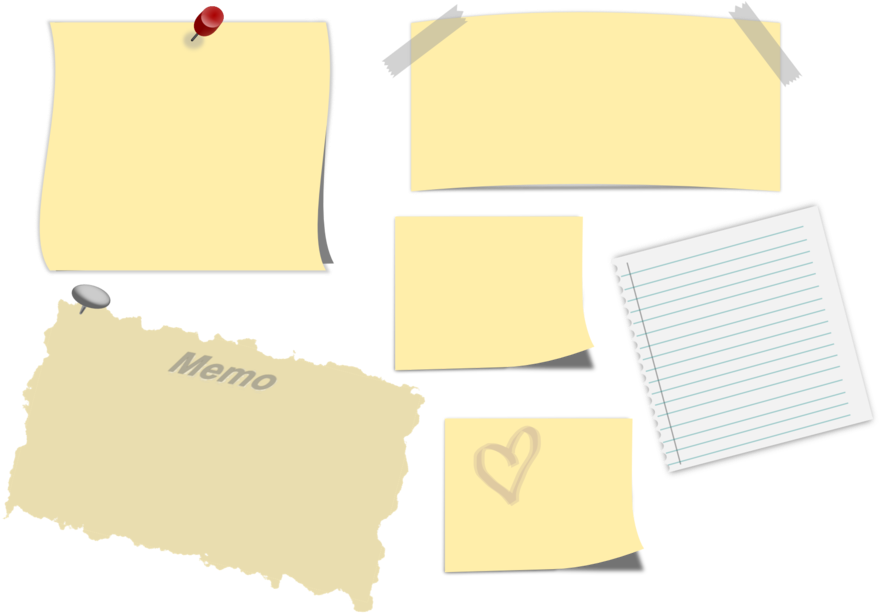 Memo Sticky Note Post-it Note Paper Poster - Torn Yellow Paper Png (491x340), Png Download