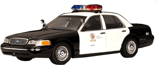 Police Car Png - Ford Crown Victoria Police Png (518x255), Png Download