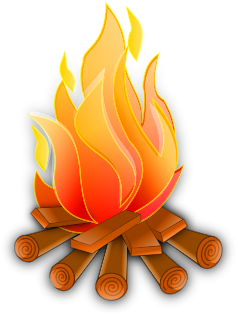 Campfire Vector Png Transparent Image - Fire Clipart (500x643), Png Download