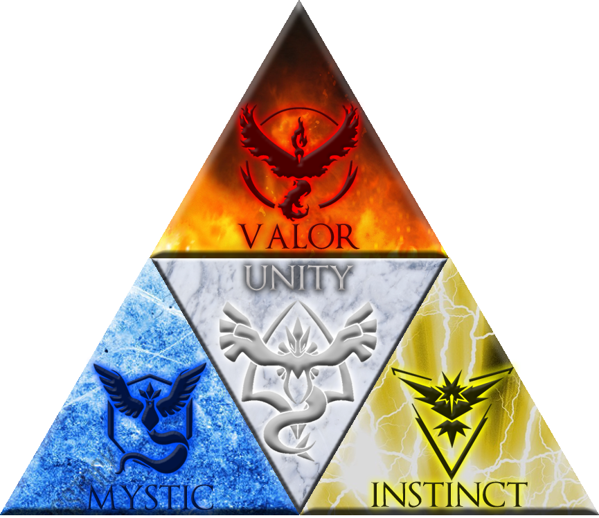 Pokemon Go Triforce (865x748), Png Download