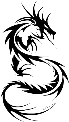 Dragon Tribal Png - Cool Dragon Tattoos (300x424), Png Download