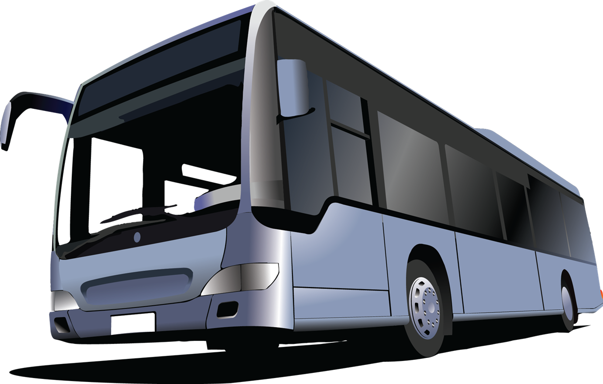 Free - Bus Vector (1200x765), Png Download