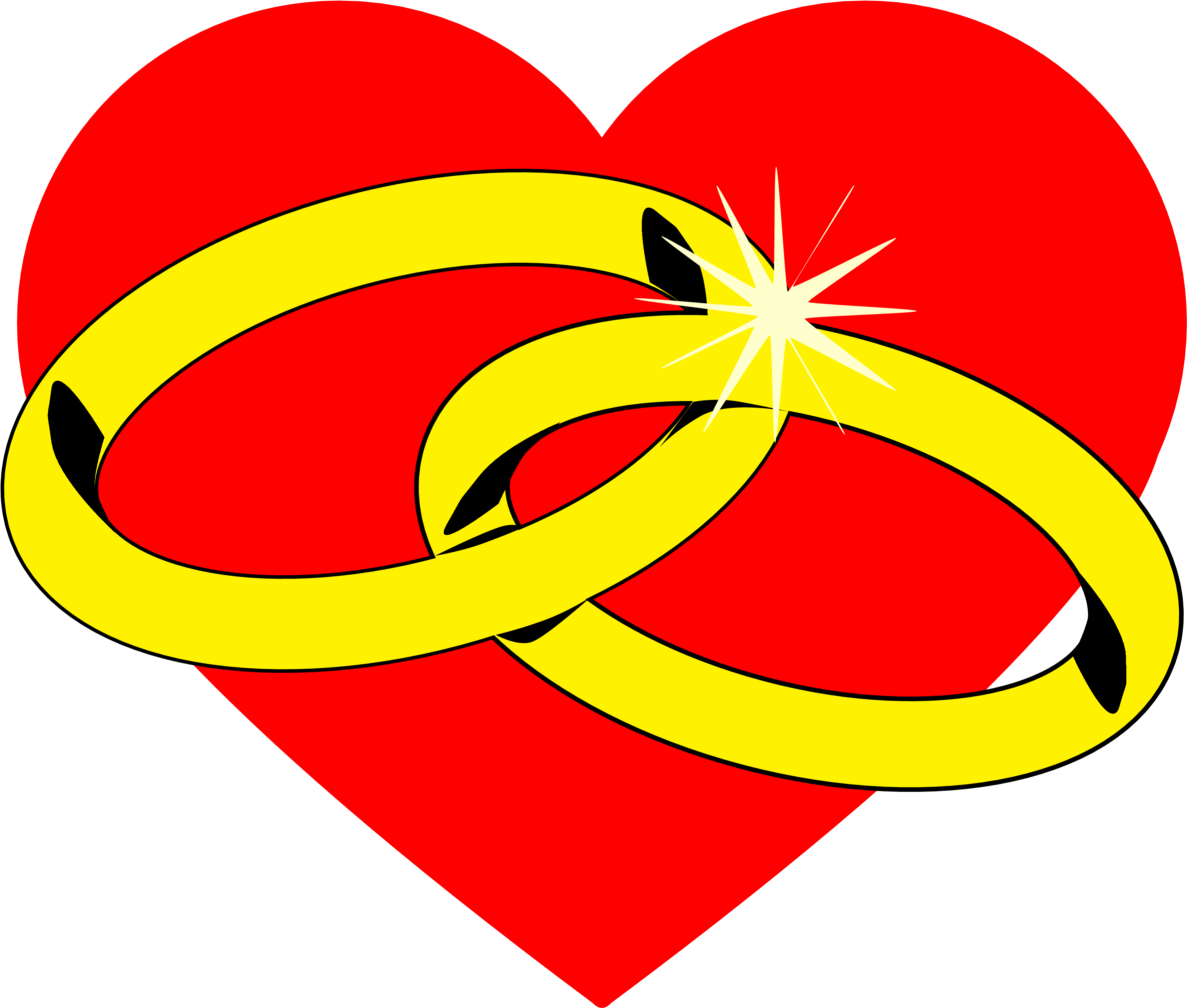 Clip Library Download Big Image Png - Wedding Heart Png Hd (2238x1903), Png Download