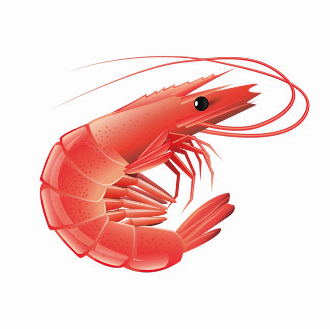 Red Shrimp Png Transparent Image - Shrimp Png (650x648), Png Download