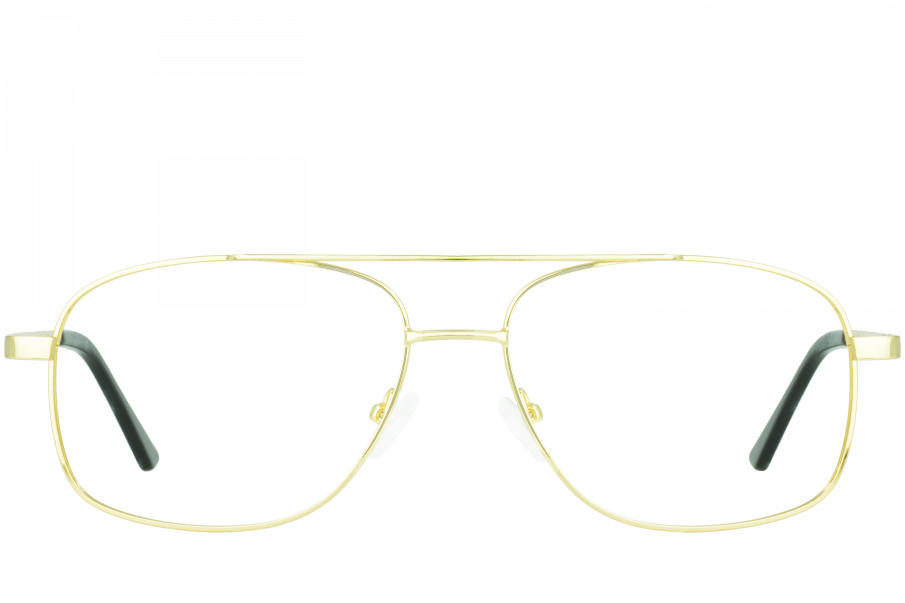 Old School Gold Aviator Glasses - Old School Glasses Png (1800x1200), Png Download
