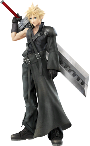 Cloud Advent Children Ssb4 - Cloud Smash (316x509), Png Download