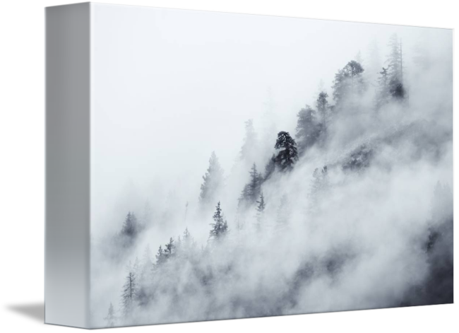 Png Freeuse Fog Drawing River - Drawing (650x471), Png Download