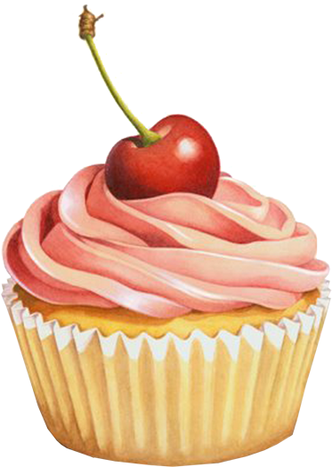 Png Cupcakes - Cupcake With A Cherry On Top (500x541), Png Download