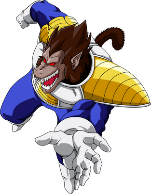 Vegeta Oozaru - Dragon Ball Vegeta Oozaru (313x400), Png Download