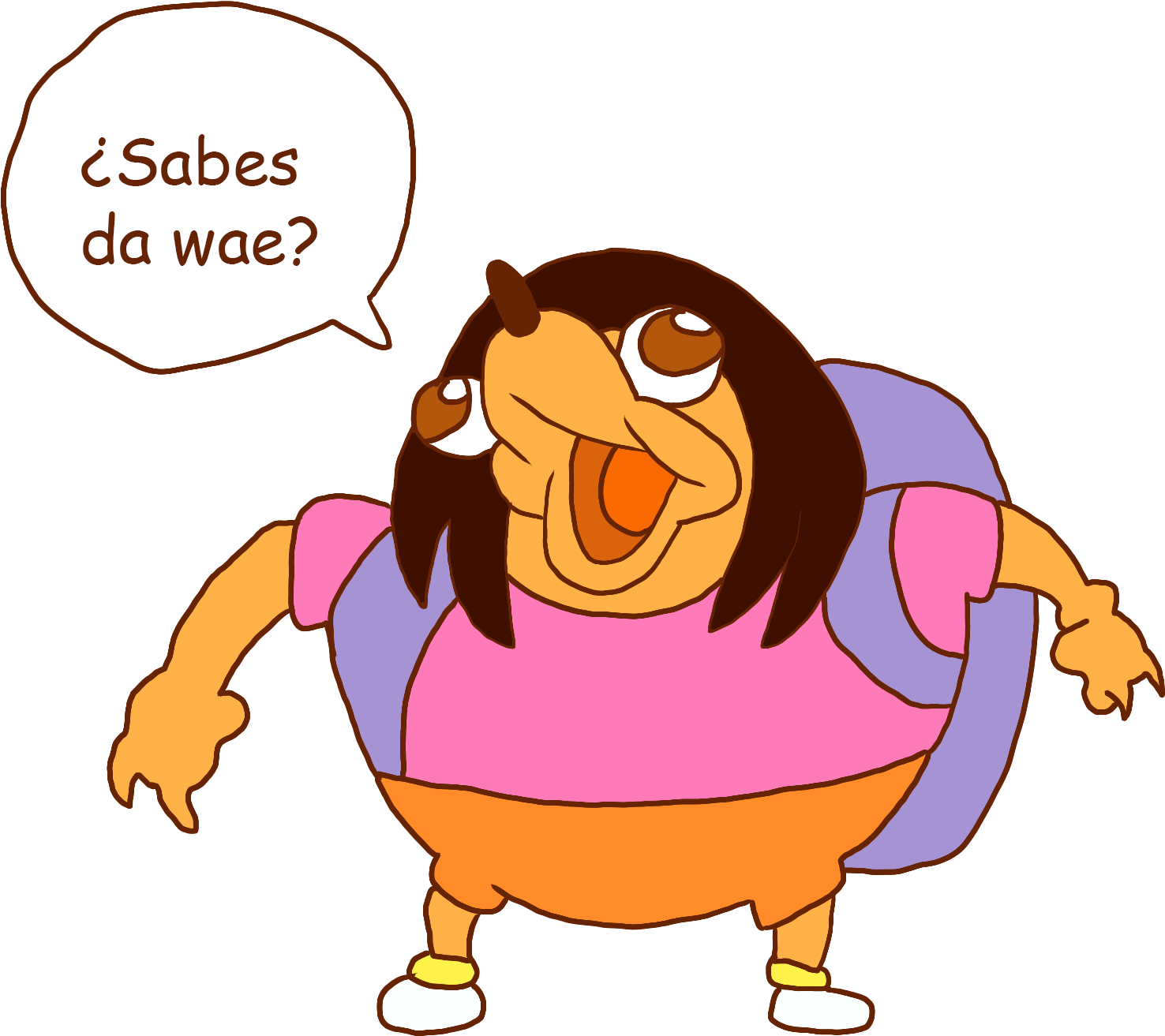 Sabes Da Wae Mammal Cartoon Vertebrate Beak - Sabes Da Wae (1796x1572), Png Download