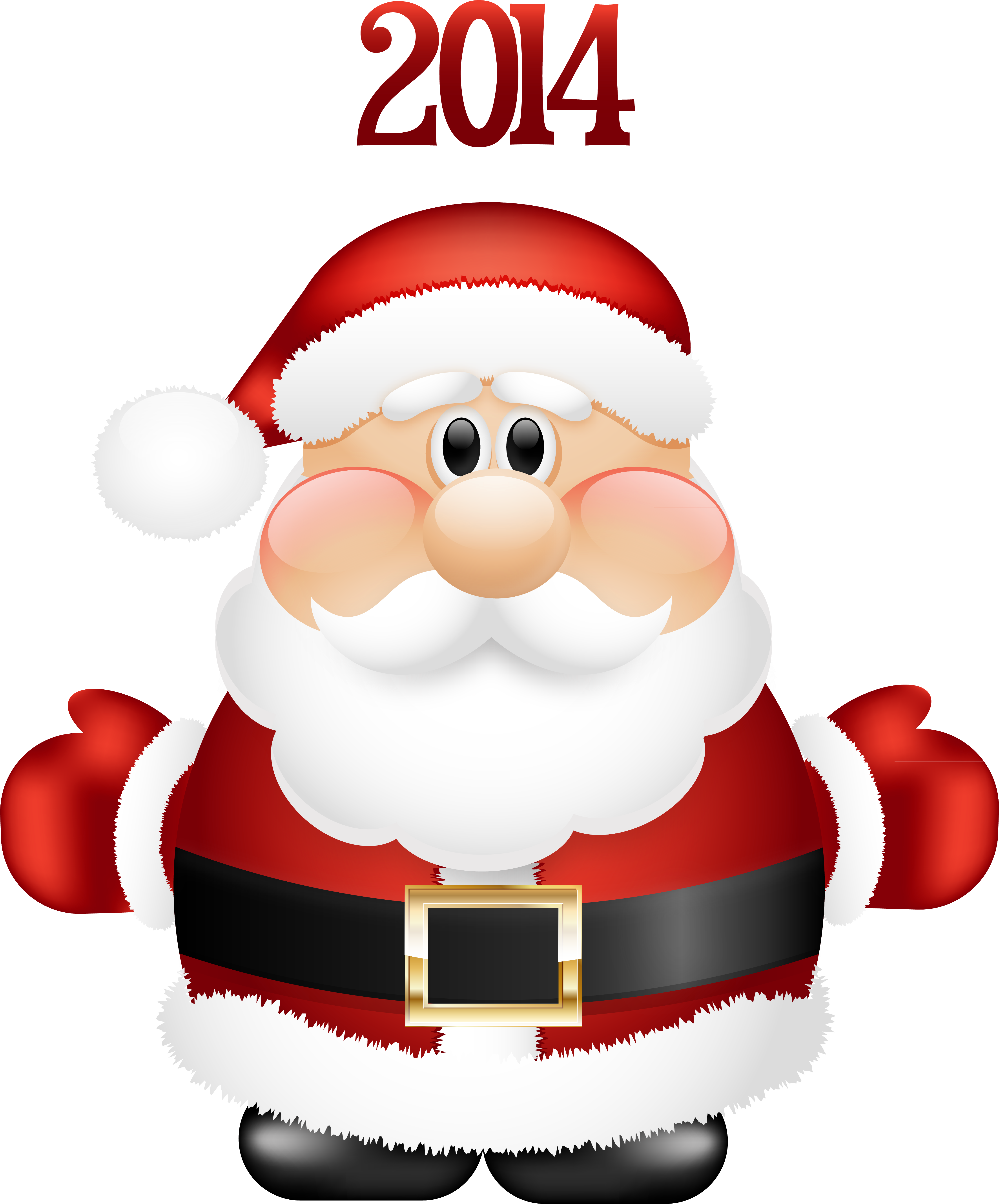 Transparent Cute Santa Claus 2014 Png Clipart - Cute Christmas Letter Paper (4687x5825), Png Download
