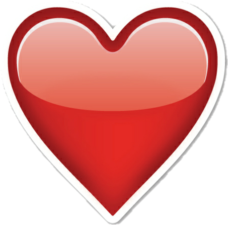 9 - Red Heart Emoji Png (480x475), Png Download
