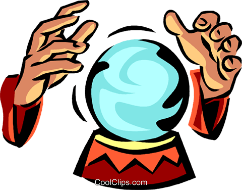 Crystal Ball Royalty Free Vector Clip Art Illustration - Fortune Teller Crystal Ball Clipart (480x376), Png Download