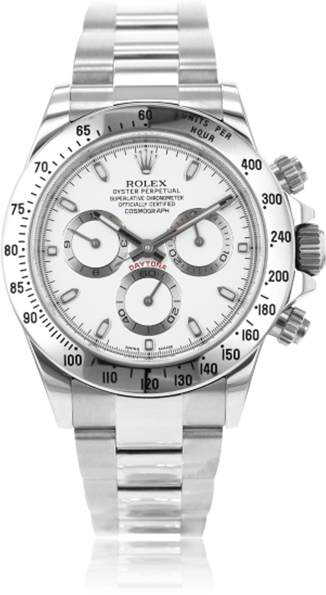 Watches Pre Owned Bucherer - Rolex Daytona White Men (2000x2000), Png Download